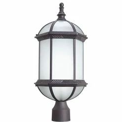 Cheapest 🧨 Woodbridge Lighting Glenwood Aluminum Post Mount Light In Rust Black 😀