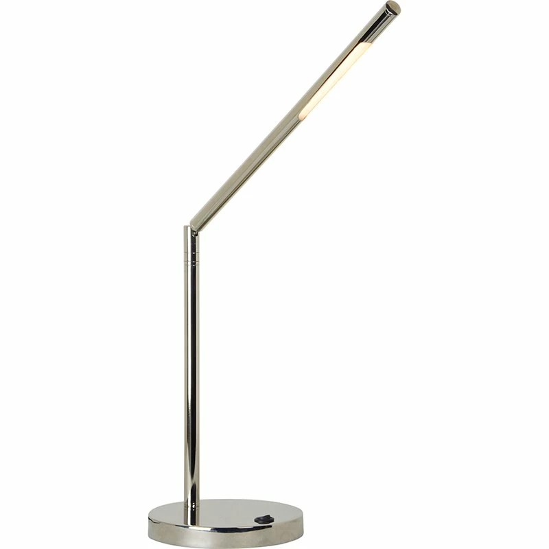 Buy π₯° Maklaine Modern Table Lamp In Polished Nickel And White π - Image 2