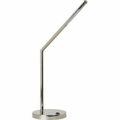 Buy π₯° Maklaine Modern Table Lamp In Polished Nickel And White π