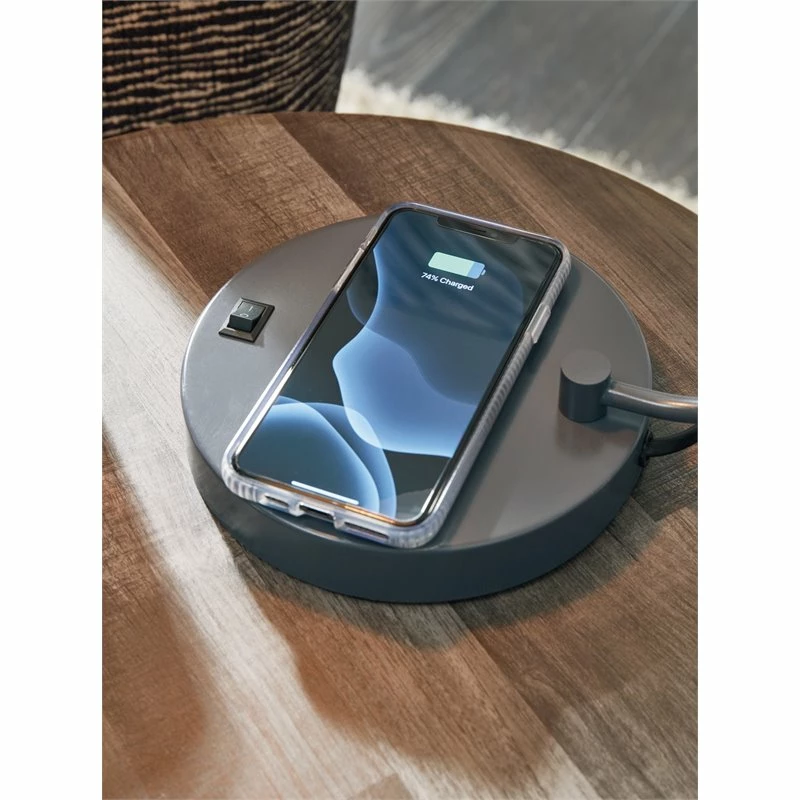 Discount π Bowery Hill Single Metal Desk Lamp In Gray π― - Image 4