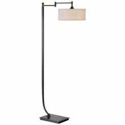 Budget π Bowery Hill Contemporary Floor Lamp In Dark Bronze And Beige π₯