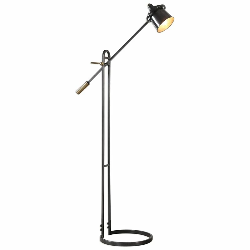 Buy π Bowery Hill Contemporary Floor Lamp In Dark Bronze And Brass βοΈ
