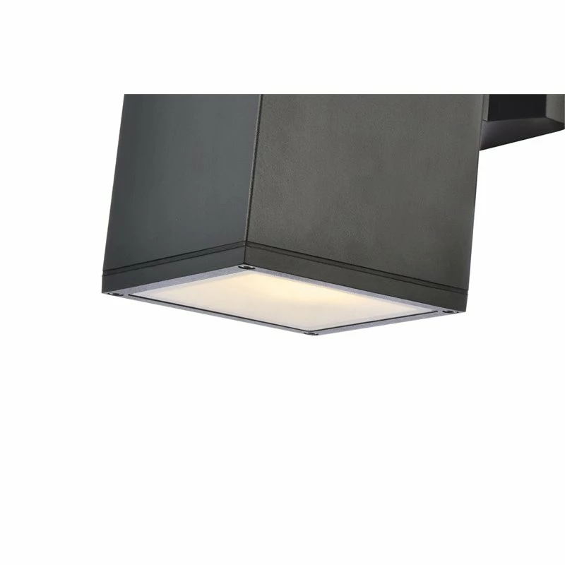 Best deal π Living District Raine 1-Light Modern Aluminum Outdoor Wall Light In Black π - Image 6