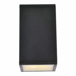 Best deal 😉 Living District Raine 1-Light Modern Aluminum Outdoor Wall Light In Black 👍