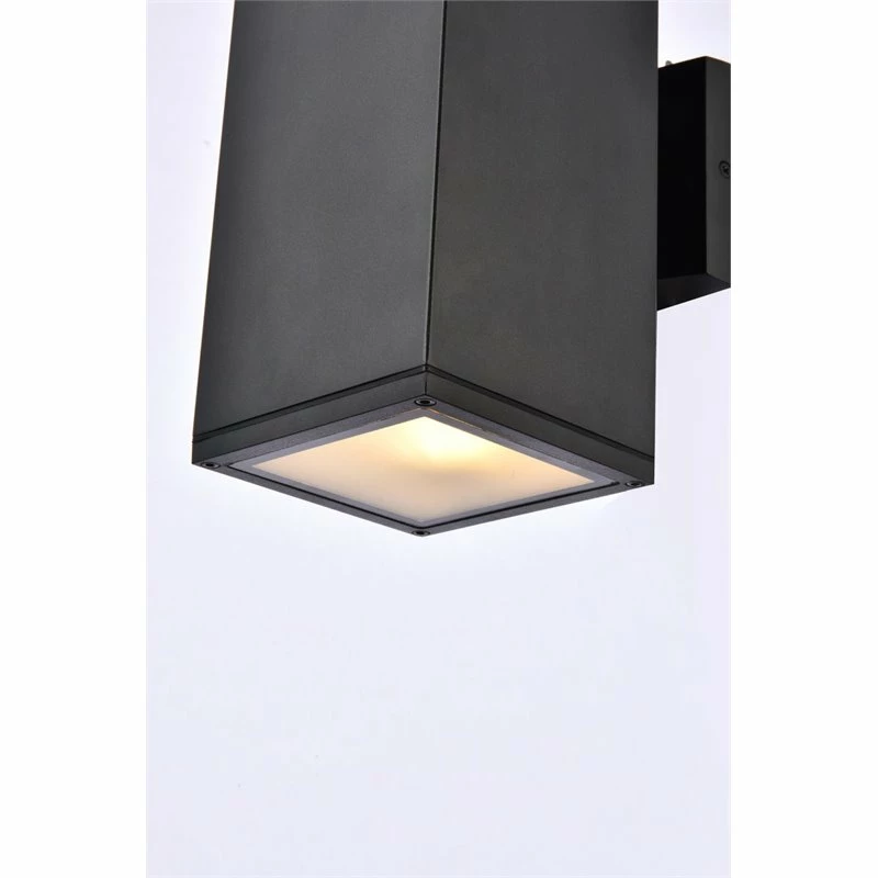 Budget π Living District Raine 1-Light Aluminum Outdoor Wall Light In Black Finish β€οΈ - Image 5