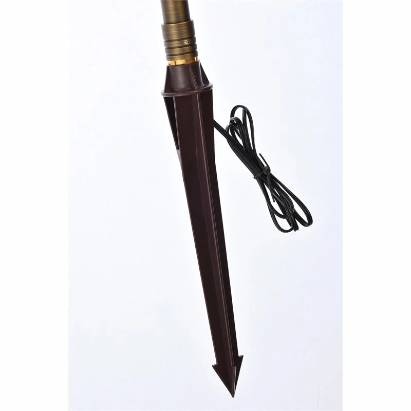 Budget β Elitco Lighting Chanterelle Outdoor Cast Brass Torch Path Light In Antique Brass β¨ - Image 5