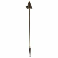 Budget ⭐ Elitco Lighting Chanterelle Outdoor Cast Brass Torch Path Light In Antique Brass ✨
