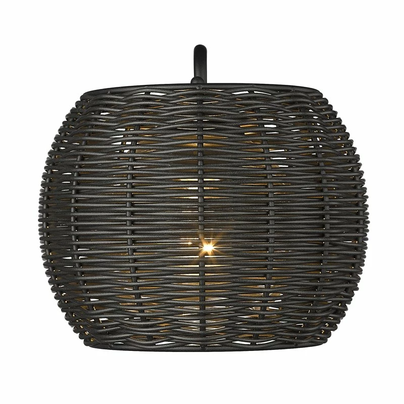 Deals β€οΈ Golden Lighting Vail 1 Light Steel Metal Outdoor Wall Sconce In Natural Black π― - Image 3