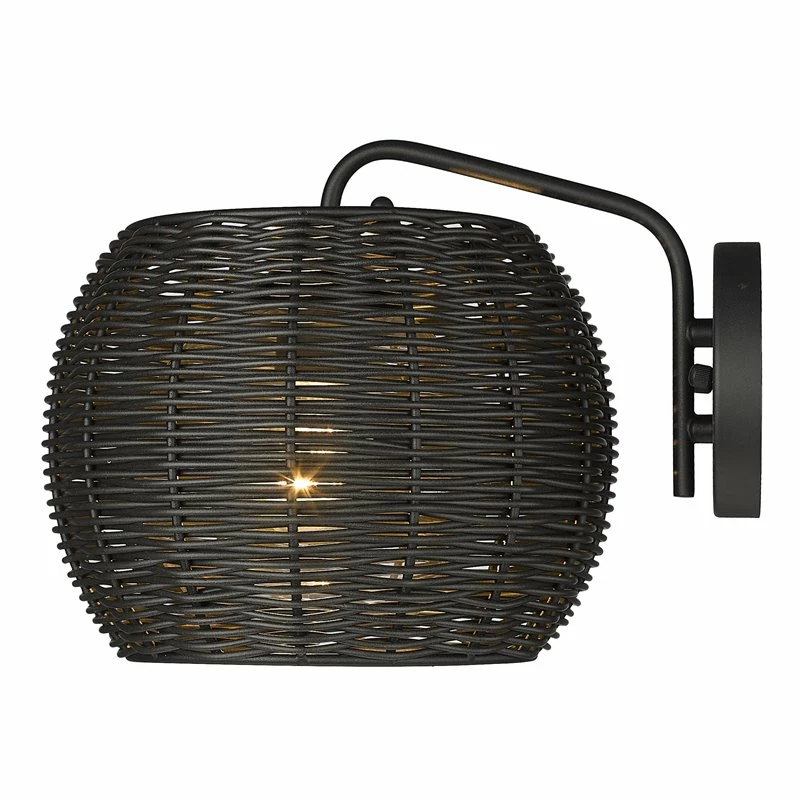 Deals β€οΈ Golden Lighting Vail 1 Light Steel Metal Outdoor Wall Sconce In Natural Black π― - Image 4