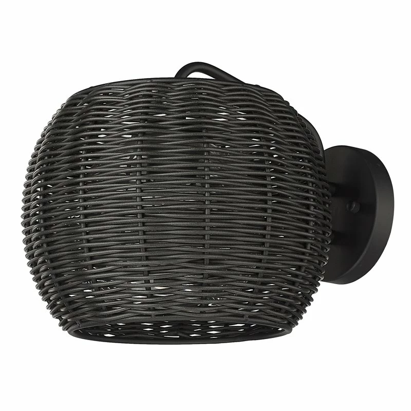 Deals β€οΈ Golden Lighting Vail 1 Light Steel Metal Outdoor Wall Sconce In Natural Black π― - Image 6