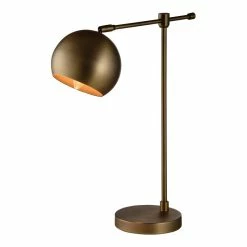 Wholesale 🛒 American Home Classic Bailey 1-Light Traditional Metal Task Lamp In Brass 💯