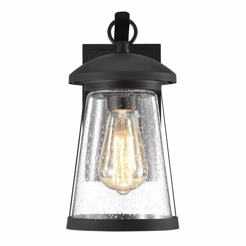 Discount π Chloe Lighting Freya 11" 1-Light Steel And Glass Outdoor Wall Sconce In Black π₯ - Image 6