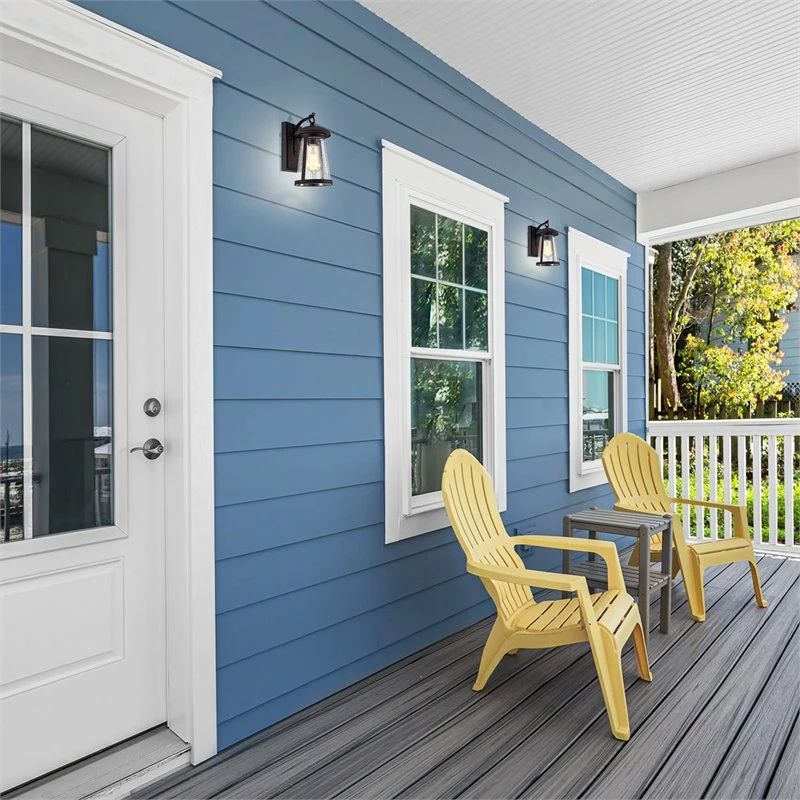 Discount π Chloe Lighting Freya 11" 1-Light Steel And Glass Outdoor Wall Sconce In Black π₯ - Image 11