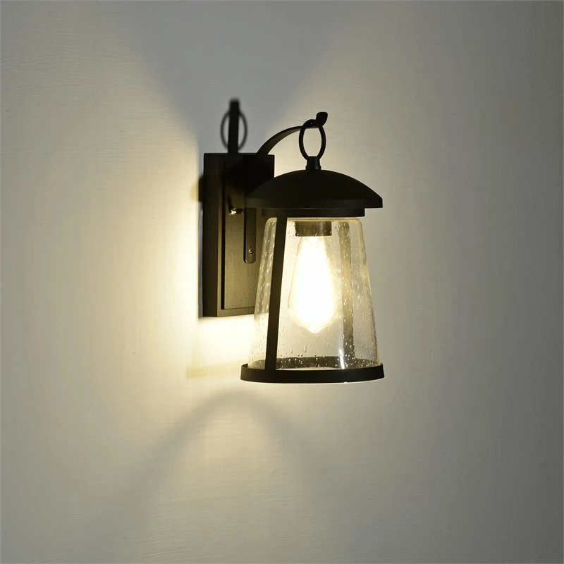 New π Chloe Lighting Freya 12" 1-Light Steel And Glass Outdoor Wall Sconce In Black π - Image 12