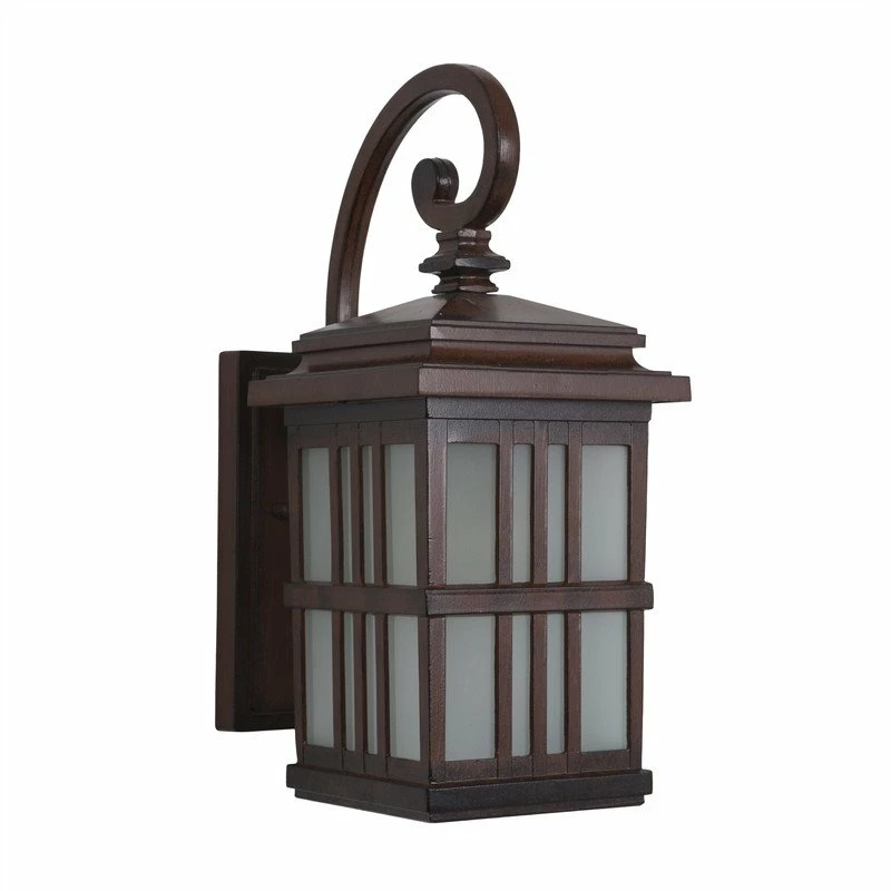 Wholesale π― Yosemite Home Decor Granite Ridge 1-Light Glass Wall Lantern Sconce In Brown β - Image 4