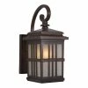 Wholesale 💯 Yosemite Home Decor Granite Ridge 1-Light Glass Wall Lantern Sconce In Brown ⌛