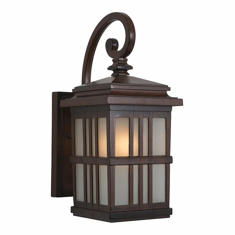Wholesale π― Yosemite Home Decor Granite Ridge 1-Light Glass Wall Lantern Sconce In Brown β