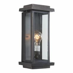 Coupon ⭐ Yosemite Home Decor Ashlan 1-Light Stainless Steel Wall Lantern Sconce In Bronze 🎁