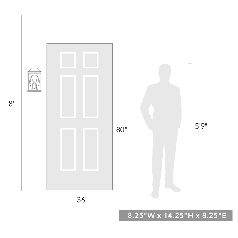 Cheap 𧨠Golden Lighting Cohen Outdoor Wall Mount In Natural Black With Brushed Champagne Bronze Shade β€οΈ - Image 2