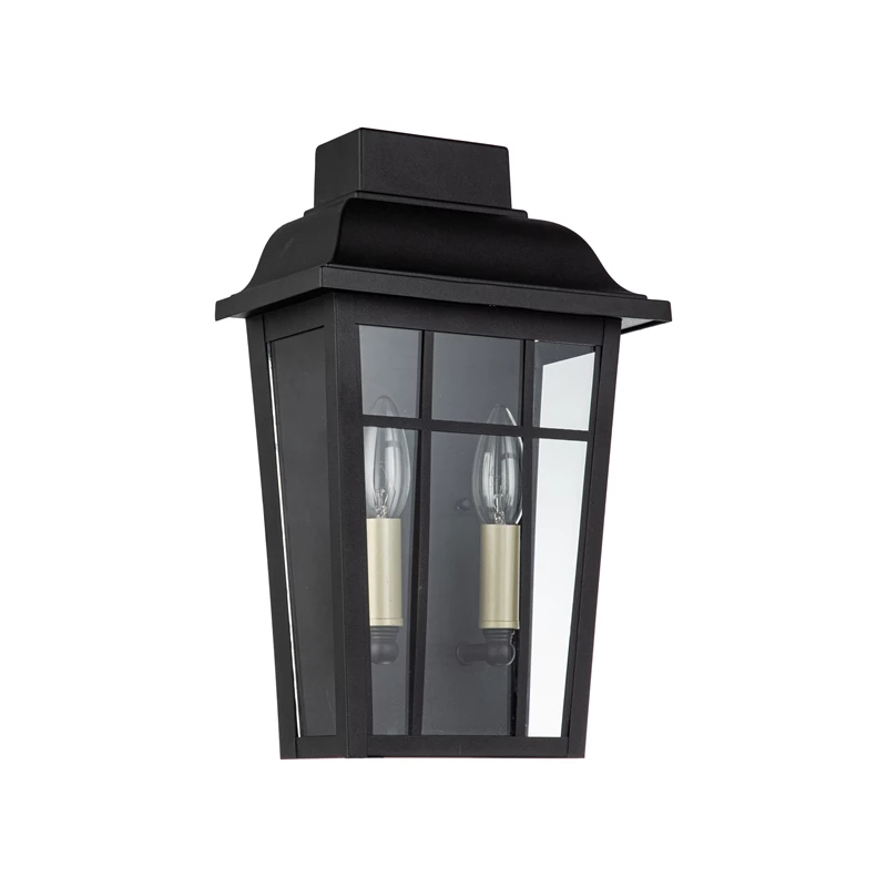 Budget π ELE Light & Decor Ellington Transitional 2-Light Outdoor Wall Lantern 14-in Matte Black β - Image 5