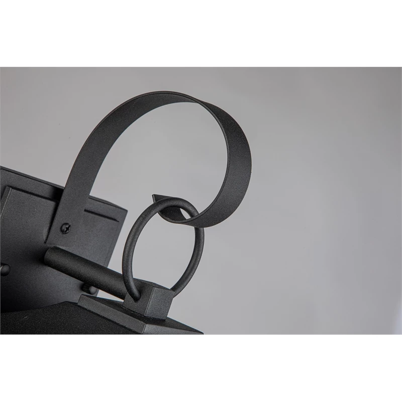 New β ELE Light & Decor Pearl Textured Seedy Glass 1-Light Outdoor Lantern Sconce 11-in Matte Black β - Image 6