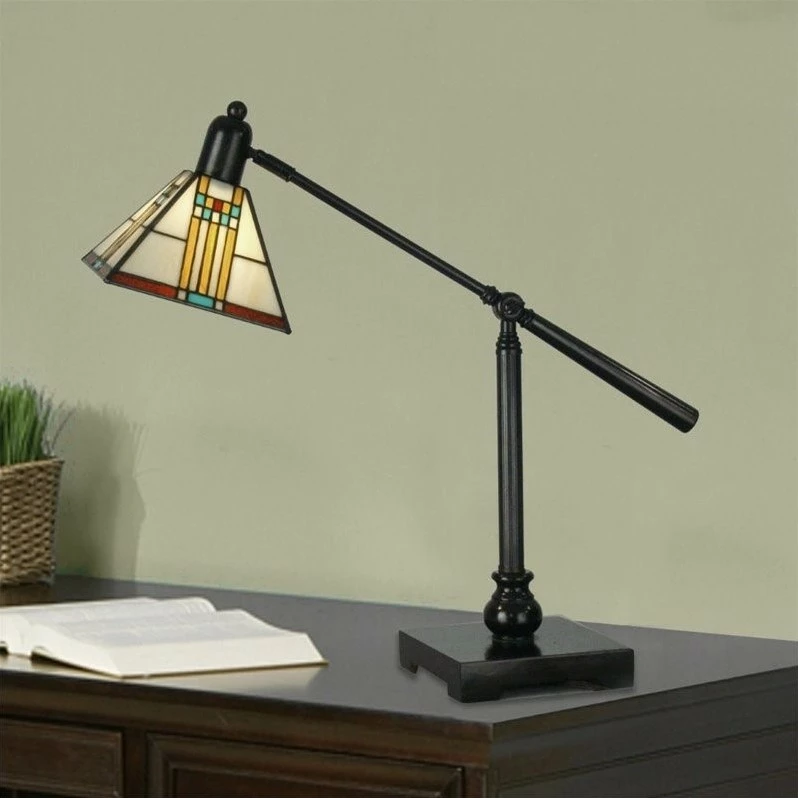 Best Sale β€οΈ Dale Tiffany Mission Bank Table Lamp β€οΈ - Image 3