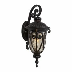 Buy ⌛ Yosemite Home Decor Viviana 1 Light Exterior Lights Wall Mount In Oil-Rubbed Bronze 🧨